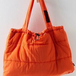 Free People Cool & Cozy Tote - Rustic Orange